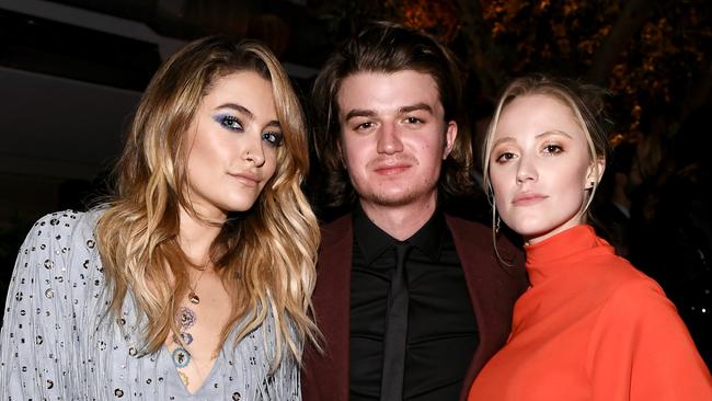 Jackson with Stranger Things star Joe Keery, and Maika Monroe at the Pre-Oscars Women in Hollywood event. Picture: Emma McIntyre/Getty Images