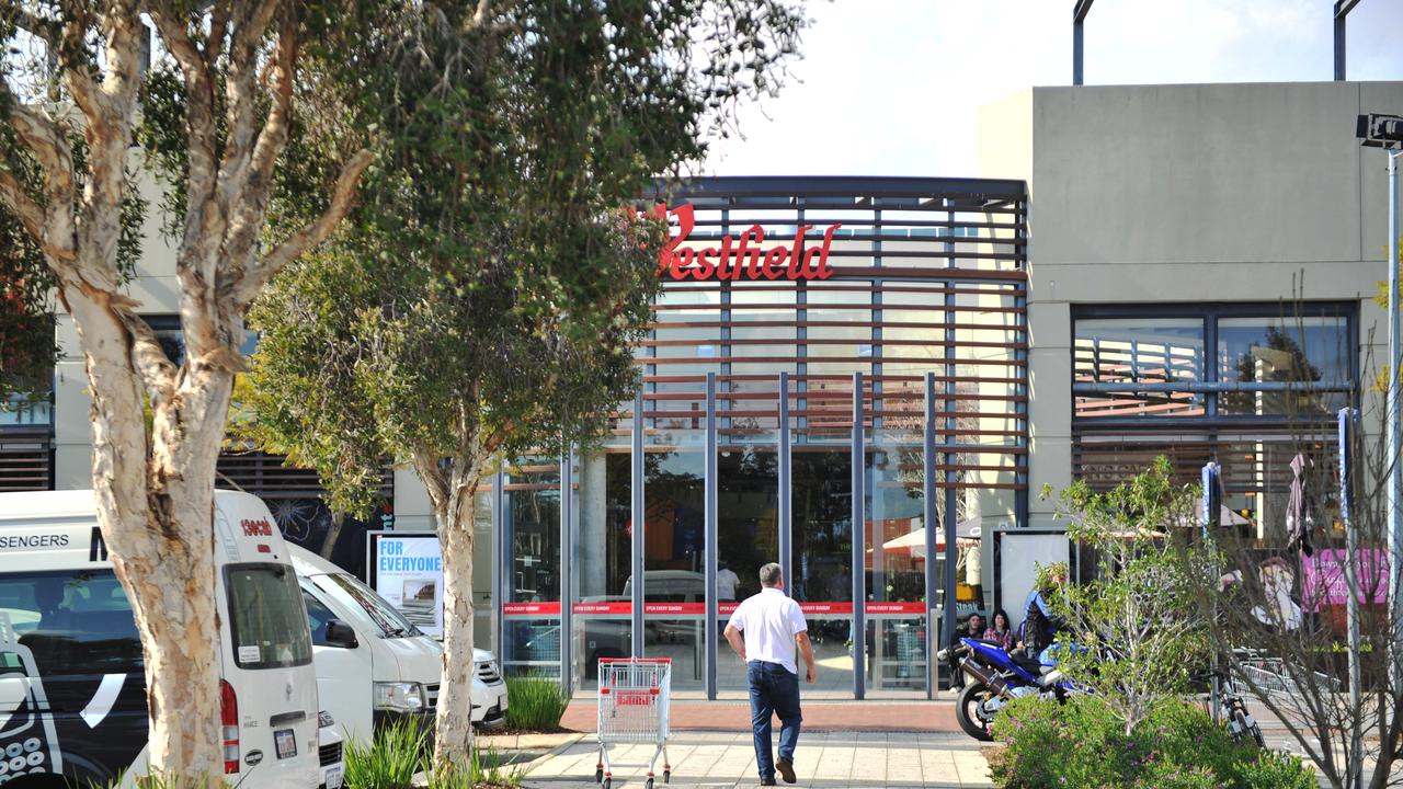 Westfield Carousel Shopping Centre went into lockdown after a knife-wielding man slashed another 20-year-old man across the face. Picture: Stewart Allen