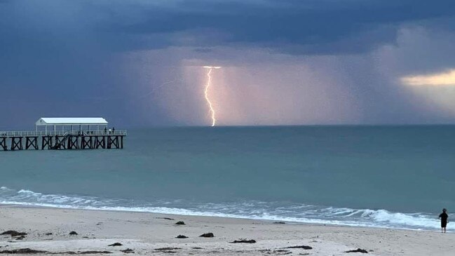 South Aussies have been warned to brace for wild weather – including lightning – this weekend. Picture: Facebook/ Shaz Agio