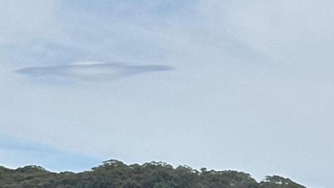 Apparent UFO sighting, Byron Bay. Picture: Facebook