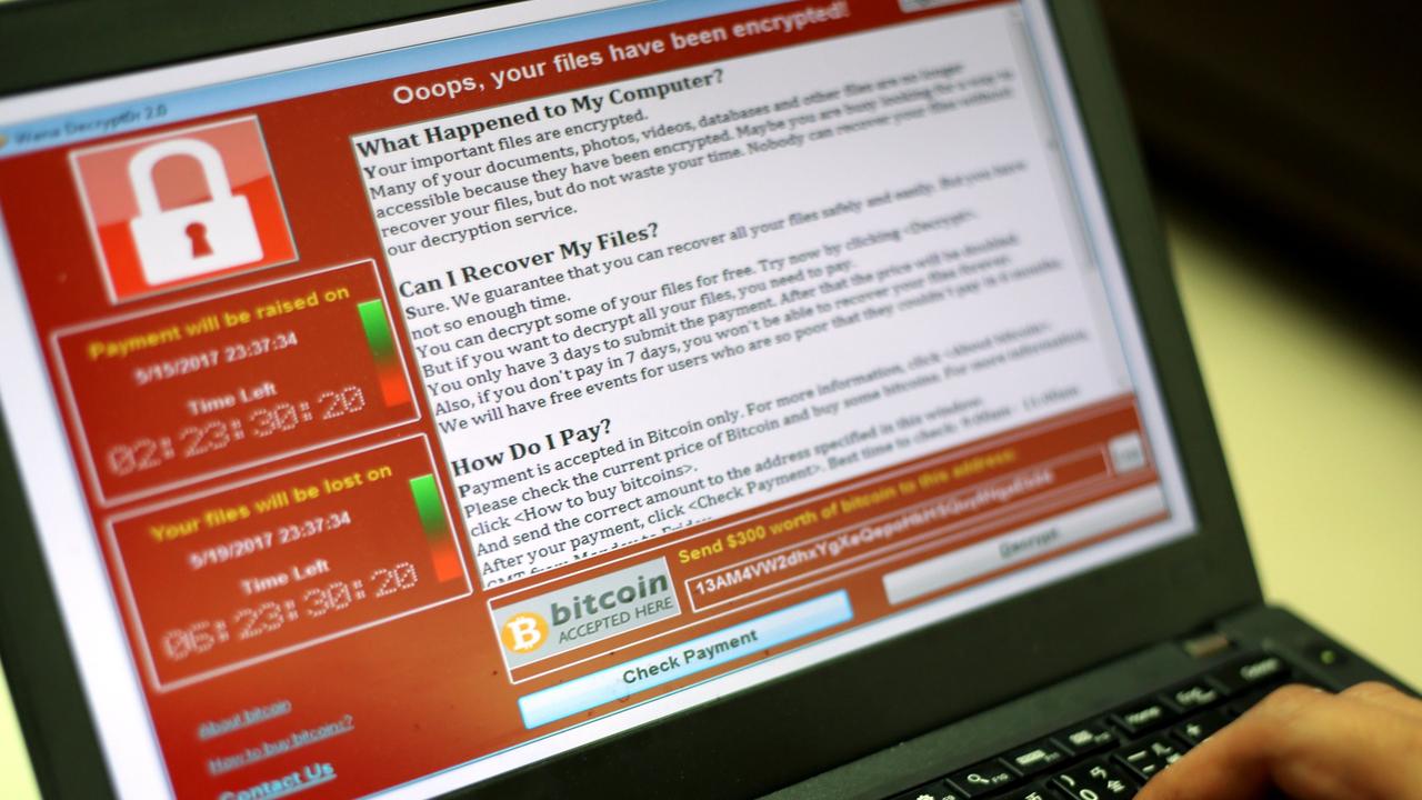 The WannaCry cyberattack affected millions of computers globally. Picture: Supplied