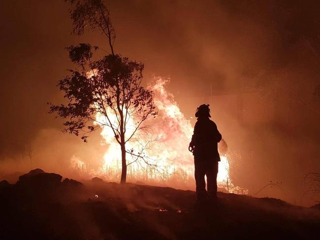 SOCIAL MEDIA IMAGE DISCUSS USE WITH YOUR EDITOR - SOCIAL MEDIA IMAGE DISCUSS USE WITH YOUR EDITOR - The Cambooya Rural Fire Service shared these images of the Stanthorpe Fire.