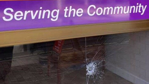 The Araluen Electorate Office was targeted overnight. It has had four smashed windows in five months, says MLA Robyn Lambley