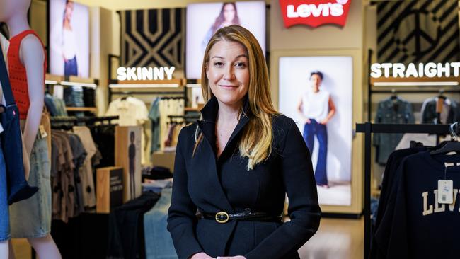 Myer executive chair Olivia Wirth in their Bourke Street store. Picture: Aaron Francis