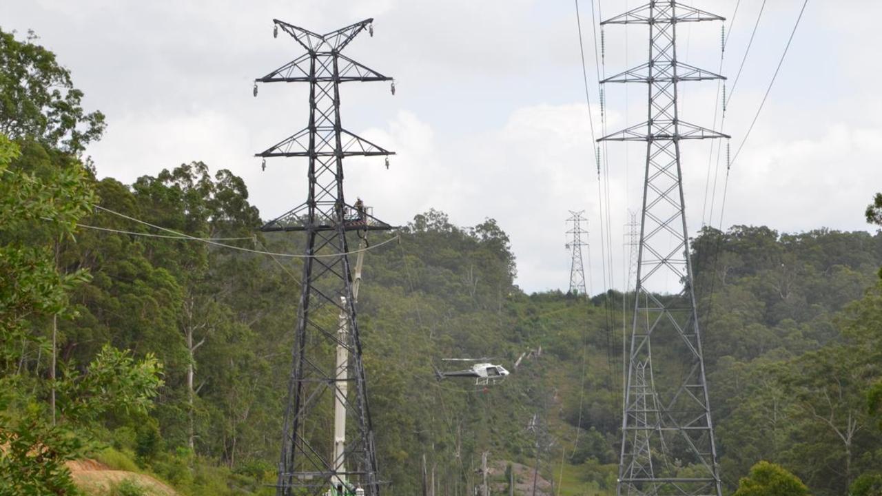 High power voltage lines through hinterland Noosa never went ahead after local protests.