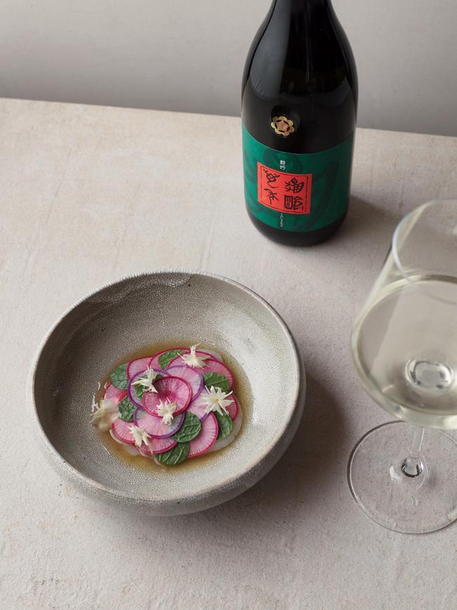 Sake provides a refreshing complement to dishes on the summer tasting menu at Aria, Sydney.