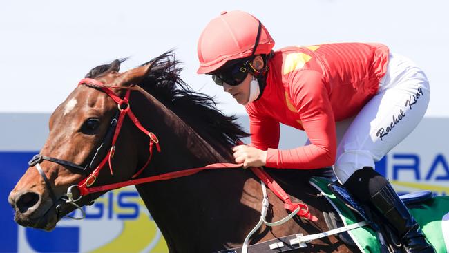 Rachel King (pictured) takes the mount on Sprout Wings. Picture: Getty Images