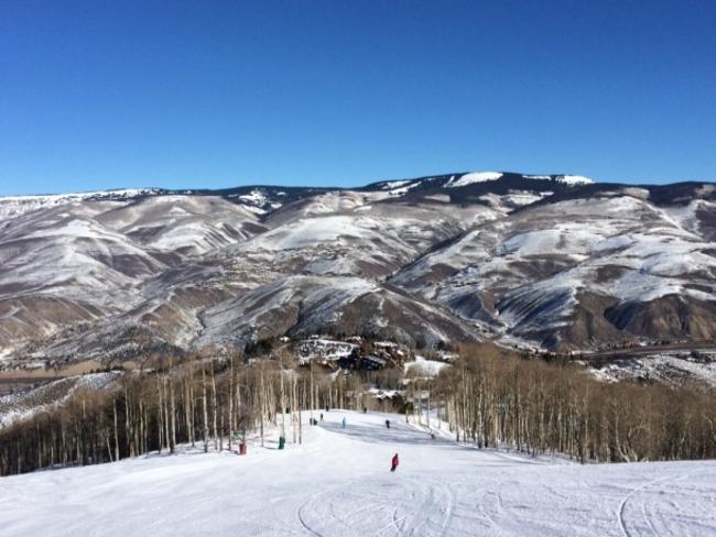 There’s nothing like a blue sky day, perfect snow and a mountain to yourself.