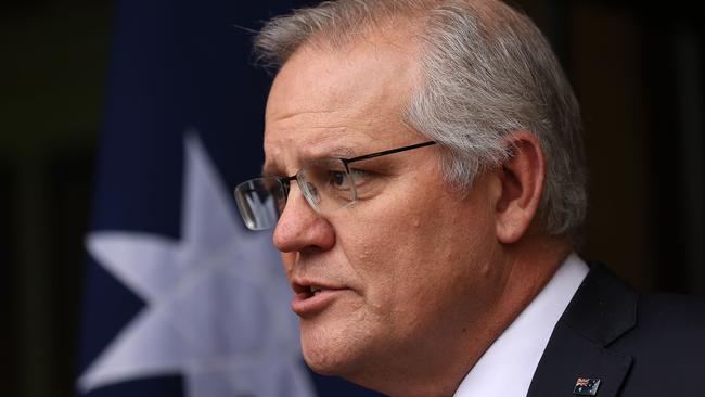 Scott Morrison in Canberra on Wednesday. Picture: Gary Ramage