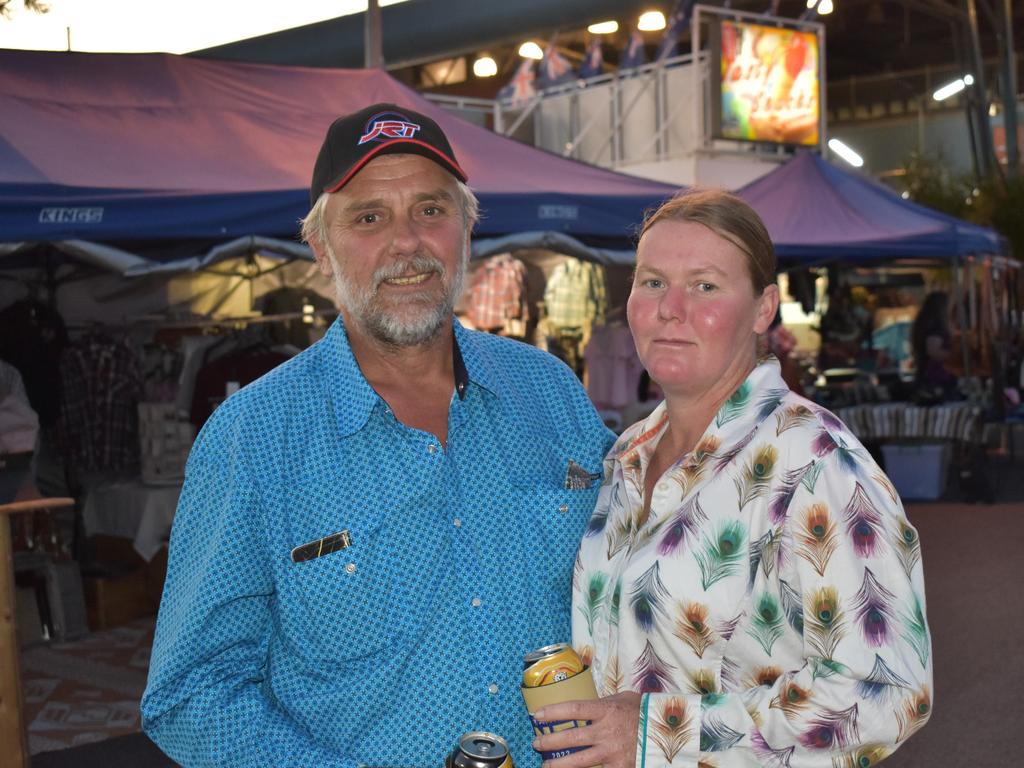 Zane Gardner and Emma Simpson at the Ariat APRA National Finals Rodeo at Gracemere CQLX, Thursday, November 10, 2022.