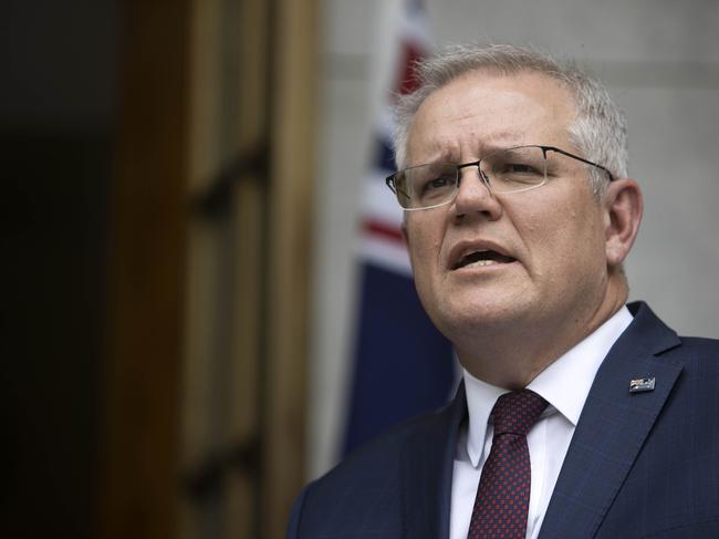 Prime Minister Scott Morrison has been under pressure over his delayed vaccination program. Picture: NCA NewsWire / Gary Ramage