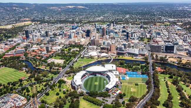 Adelaide. Airviewonline unveils Australia's top aerial views captured or curated by veteran photographer Stephen Brookes. Picture: Stephen Brookes