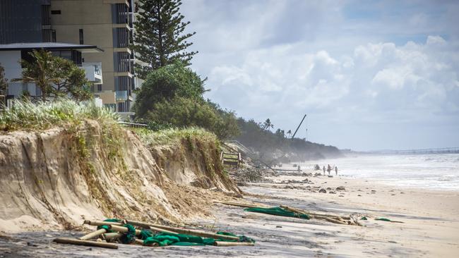 Ex-Tropical Cyclone Alfred damage on the Gold Coast after Ex-Tropical Cyclone Alfred. Erosion at Narrowneck. Picture: Nigel Hallett