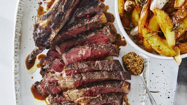 David Herbert’s roast rib of wagyu beef and beef noodle salad.