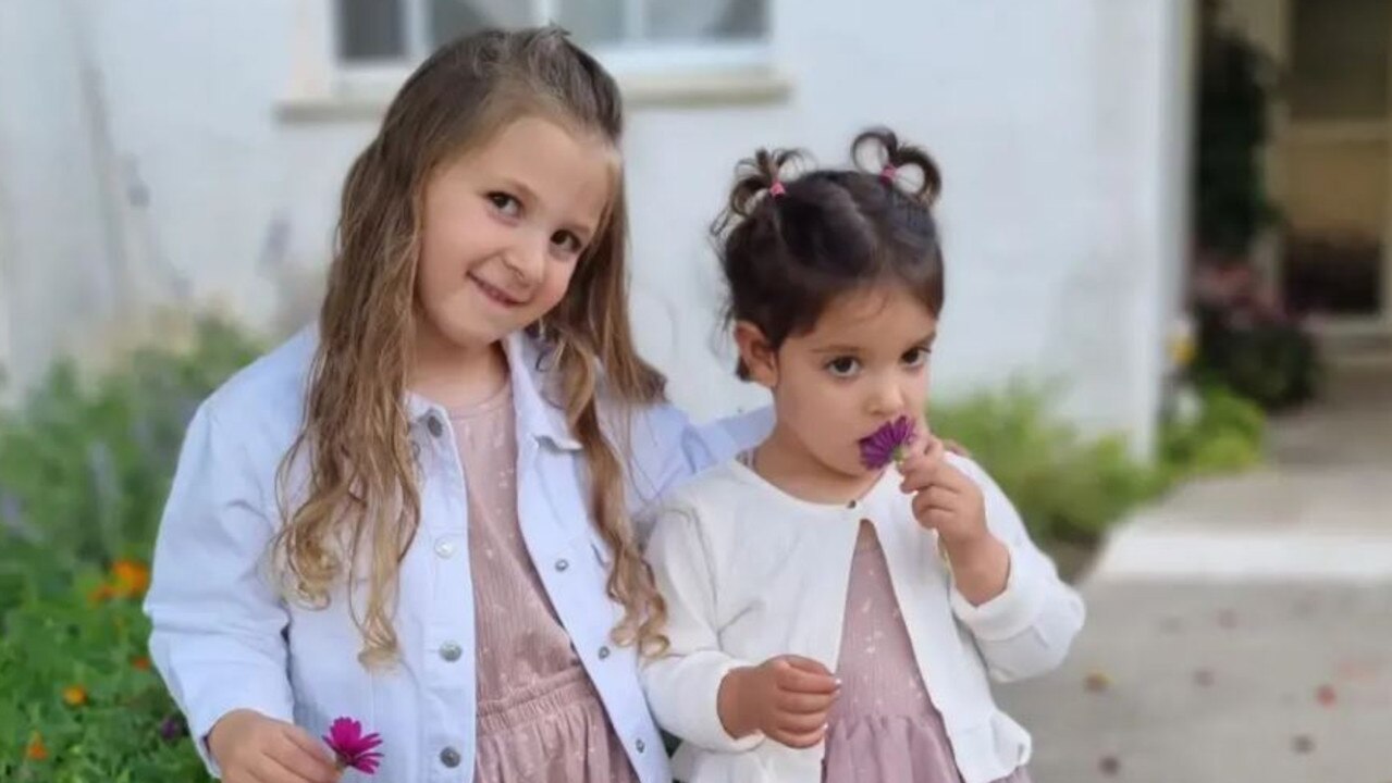 Raz, 5, and Aviv, 3, the daughters of Yoni and Doron Asher, have been kidnapped by Hamas. Picture: Instagram