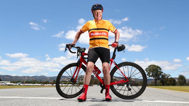 Graeme Gilbertson, 73, will participate in his 15th Tour Down Under Challenge Tour next year. Picture: Tait Schmaal