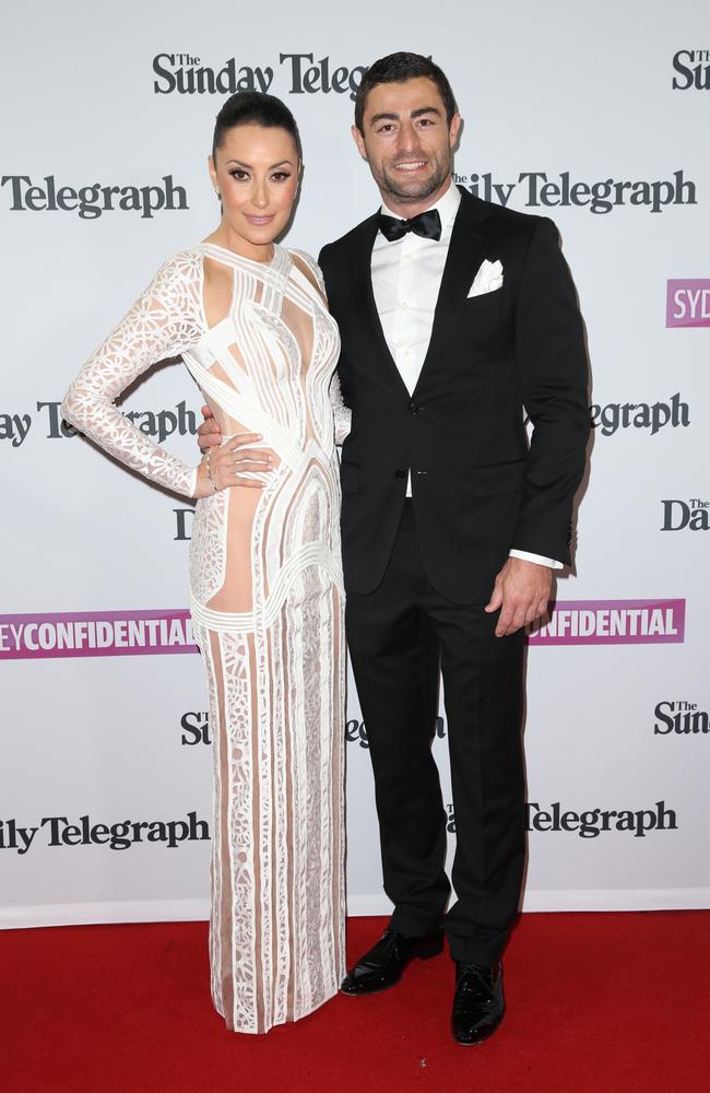 Terry Biviano and Anthony Minichiello at the 2014 Dally M Awards.