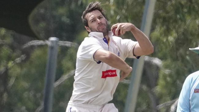 VSDCA cricket: Endeavour Hills v Williamstown. Williamstown bowler Sean Sturrock.  Picture: Valeriu Campan