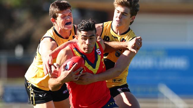 Mihail Lochowiak in action for the state under 18 side last year. Picture: Tait Schmaal