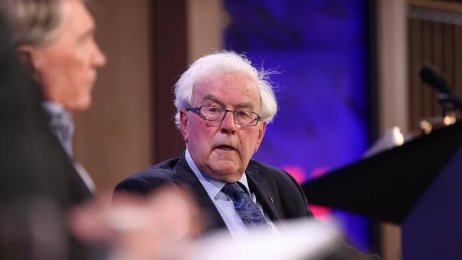 Paul Dibb speaking at the National Press Club in Canberra. Picture: NCA NewsWire / Gary Ramage