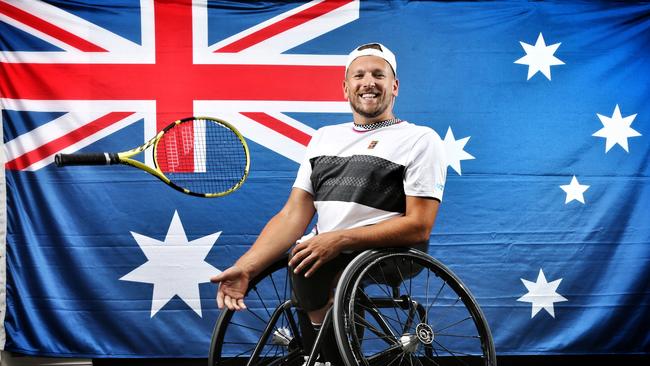 Australian wheelchair tennis star Dylan Alcott. Picture: Michael Klein