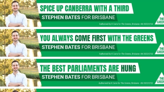 Greens candidate for the seat of Brisbane Stephen Bates has taken out ads on gay dating site Grindr Source: Supplied