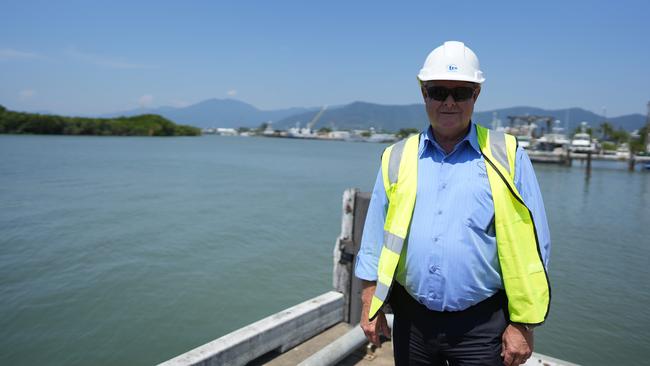 Tropical Reef Shipyards business development manager Andrew Wagner for with the precinct in the background. Picture: Nuno Avendano