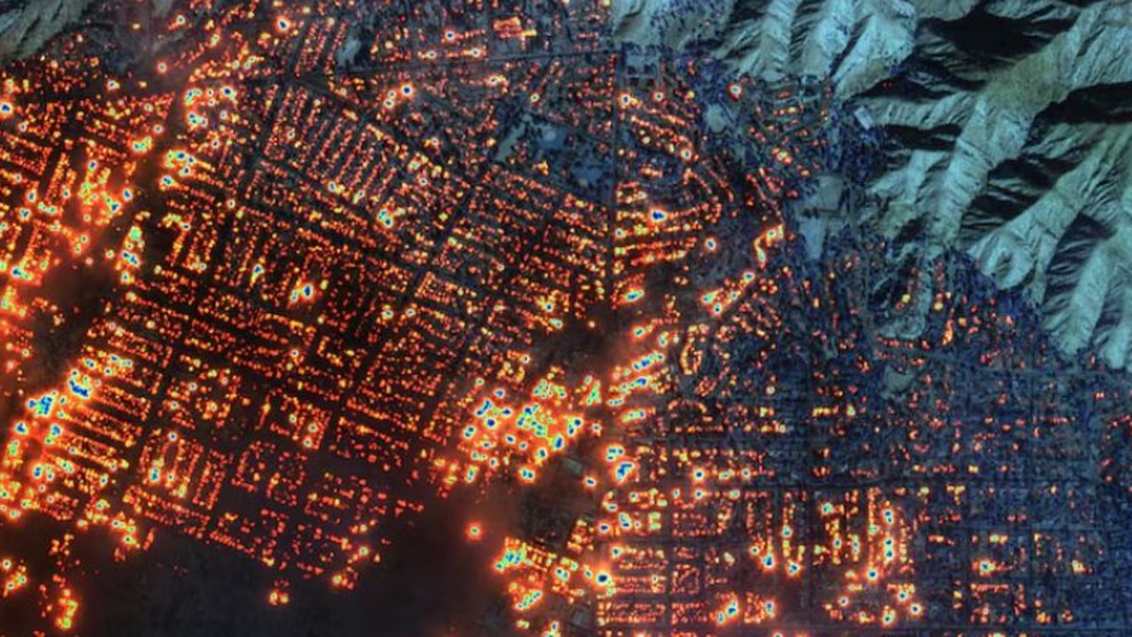 A satellite image of LA. Picture: Maxar Technologies