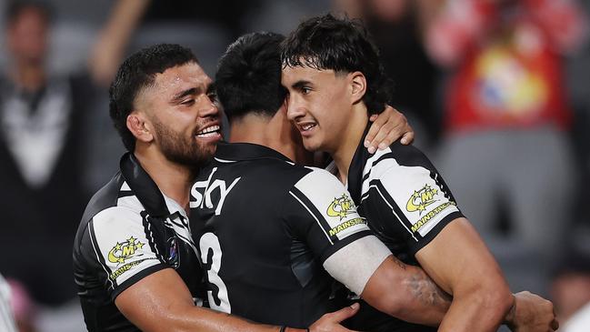 McLean scored four tries on debut for New Zealand in the Pacific Championships game against PNG. Picture: Matt King/Getty Images