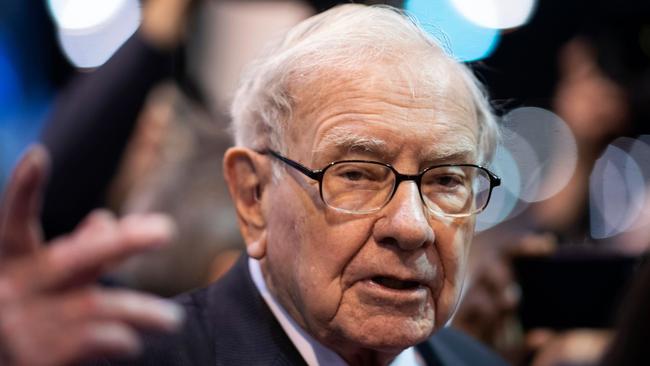 Warren Buffett has said in the past he doesn’t like investing in gold. Picture: AFP