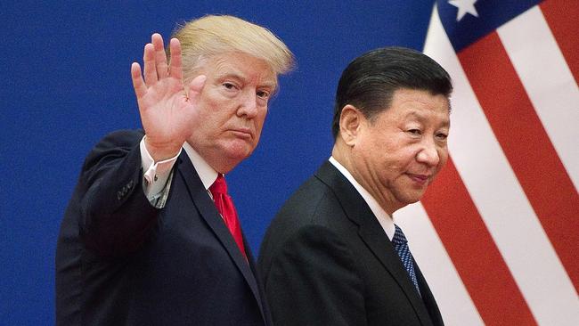 US President Donald Trump (L) and China's President Xi Jinping.