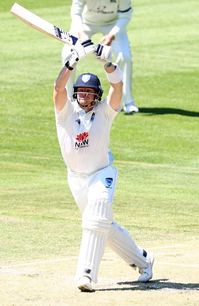 Steve Smith batting during the Sheffield Shield clash against Victoria at the MCG. Picture: Josh Chadwick/Getty Images.