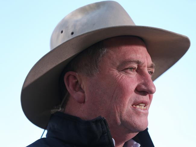 Barnaby Joyce after last week’s New England victory. Picture: Lyndon Mechielsen/The Australian