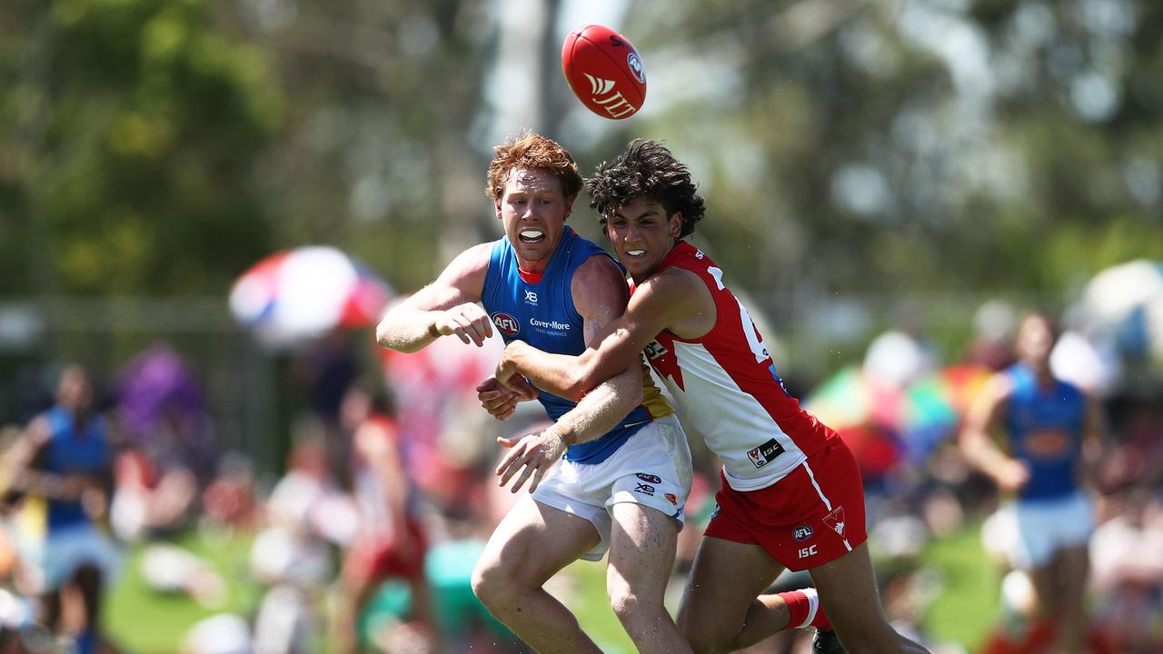 Justin McInerney was one of the Swans youngsters who pushed their claims for a Round 1 debut. Photo: Matt King/Getty Images.