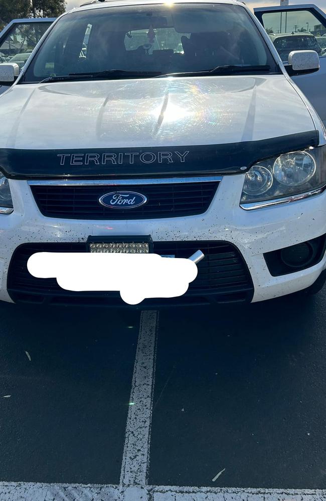 This car is allowed to park across two bays. Picture: Facebook