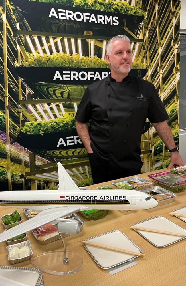 Aussie chef Antony McNeil, 52, is the director of food and beverage for Singapore Airlines. Picture: News.com.au