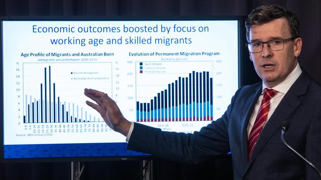 Minister for Cities, Urban Infrastructure and Population Alan Tudge called the fast rail a “critical part” of dealing with rising populations. (AAP Image/Andrew Taylor) 