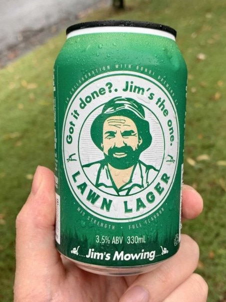 Jim’s lager logo.