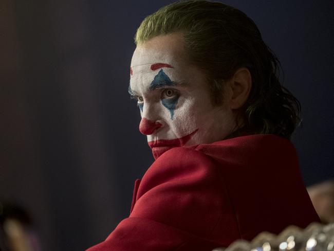 Joaquin Phoenix as Arthur “Happy” Fleck in a scene from Joker.