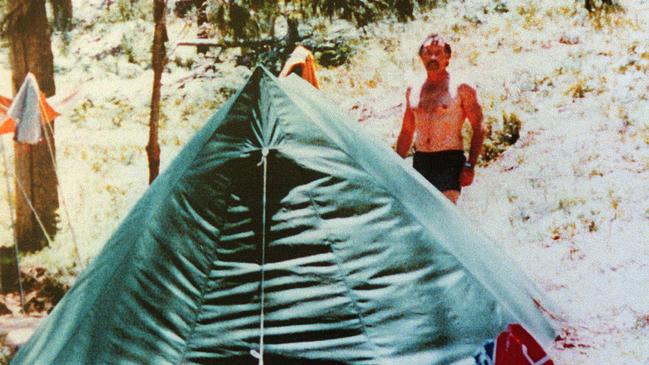 Ivan Milat camping at Wombeyan Caves.