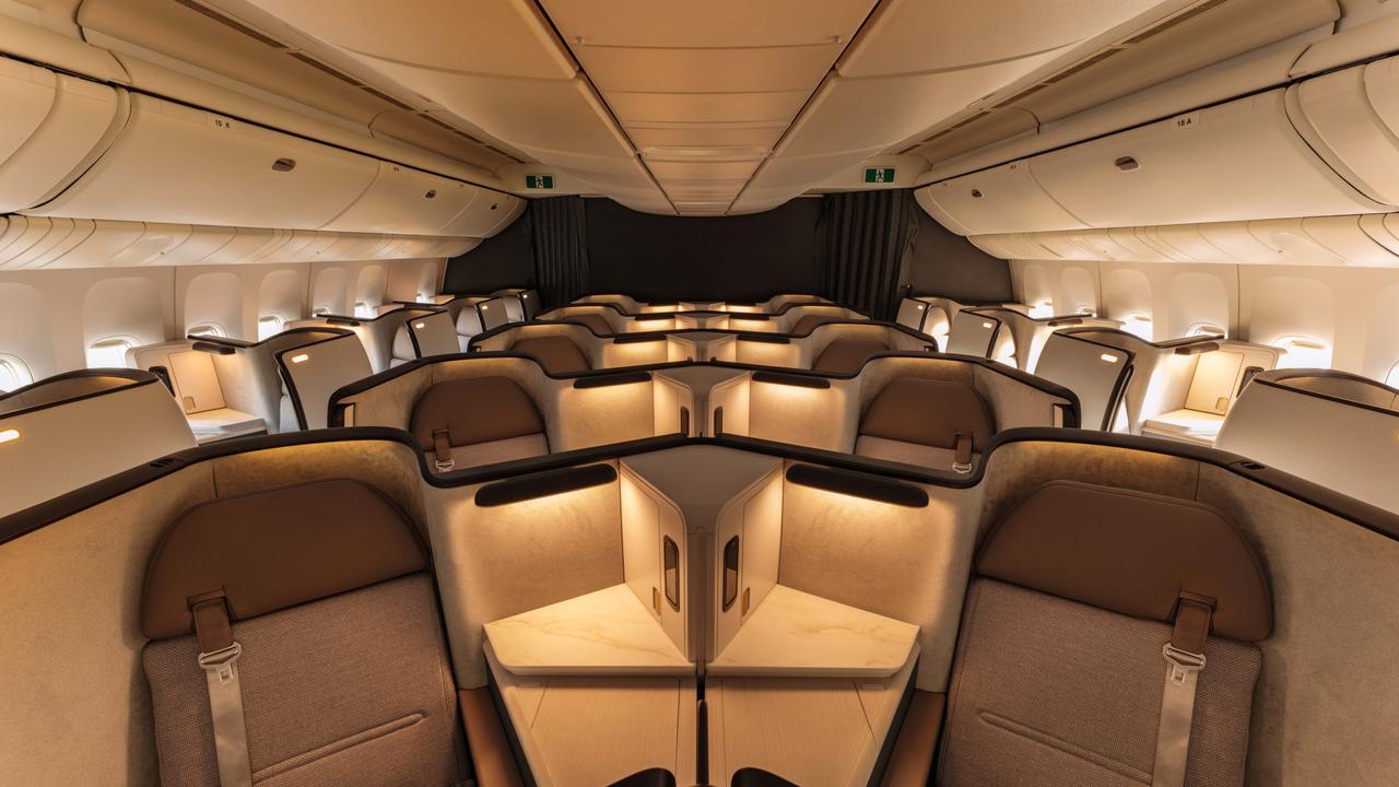 The new Aria suite by Cathay Pacific is used on select flights to Sydney.