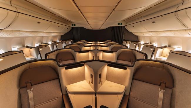 The new Aria suite by Cathay Pacific is used on select flights to Sydney.