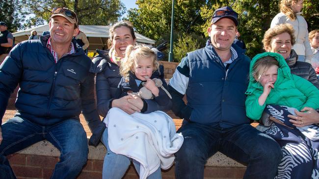 Geoffrey Swanson (left), Penny Black, Libby Black, Jamie Black, Harriet Black and Kate Swanson. Toowoomba Grammar School and Downlands College rugby. The annual O'Callaghan Cup was held at Toowoomba Grammar. Saturday August 19, 2023