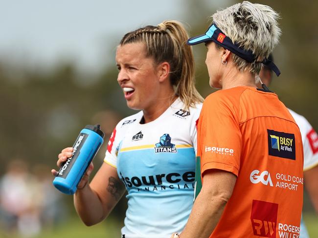 Lauren Brown has played her last NRLW minutes for 2024. Picture: Jeremy Ng/Getty Images