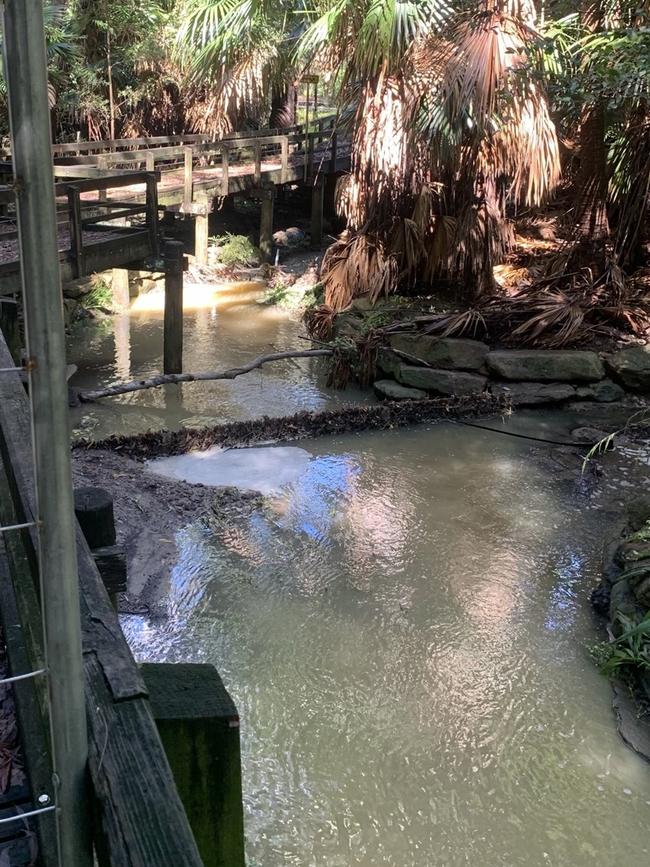 A photo captured by residents following the sediment spill.