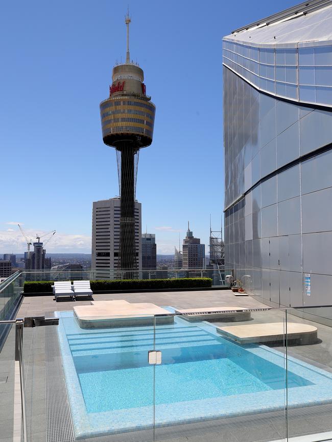 The penthouse boasts impressive views.