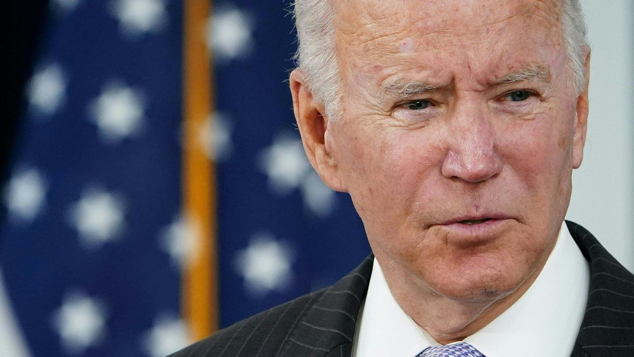 US President Joe Biden speaks on the authorisation of the Covid-19 vaccine for children aged 5 to 11 in the South Court Auditorium, next to the White House, in Washington, DC on November 3, 2021. Picture: Mandel Ngan/AFP.