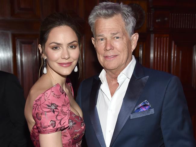 Katharine McPhee and husband David Foster. Picture: Dimitrios Kambouris/Getty Images