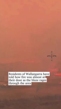 Fire comes within metres of Wallangarra homes