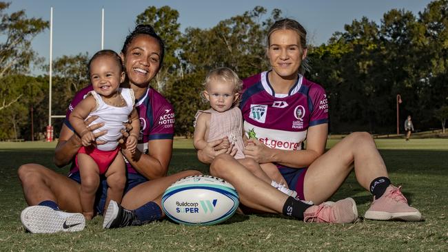 Queensland’s women’s team are proving family can exist in elite sport. Pic: Brendan Hertel/QRU